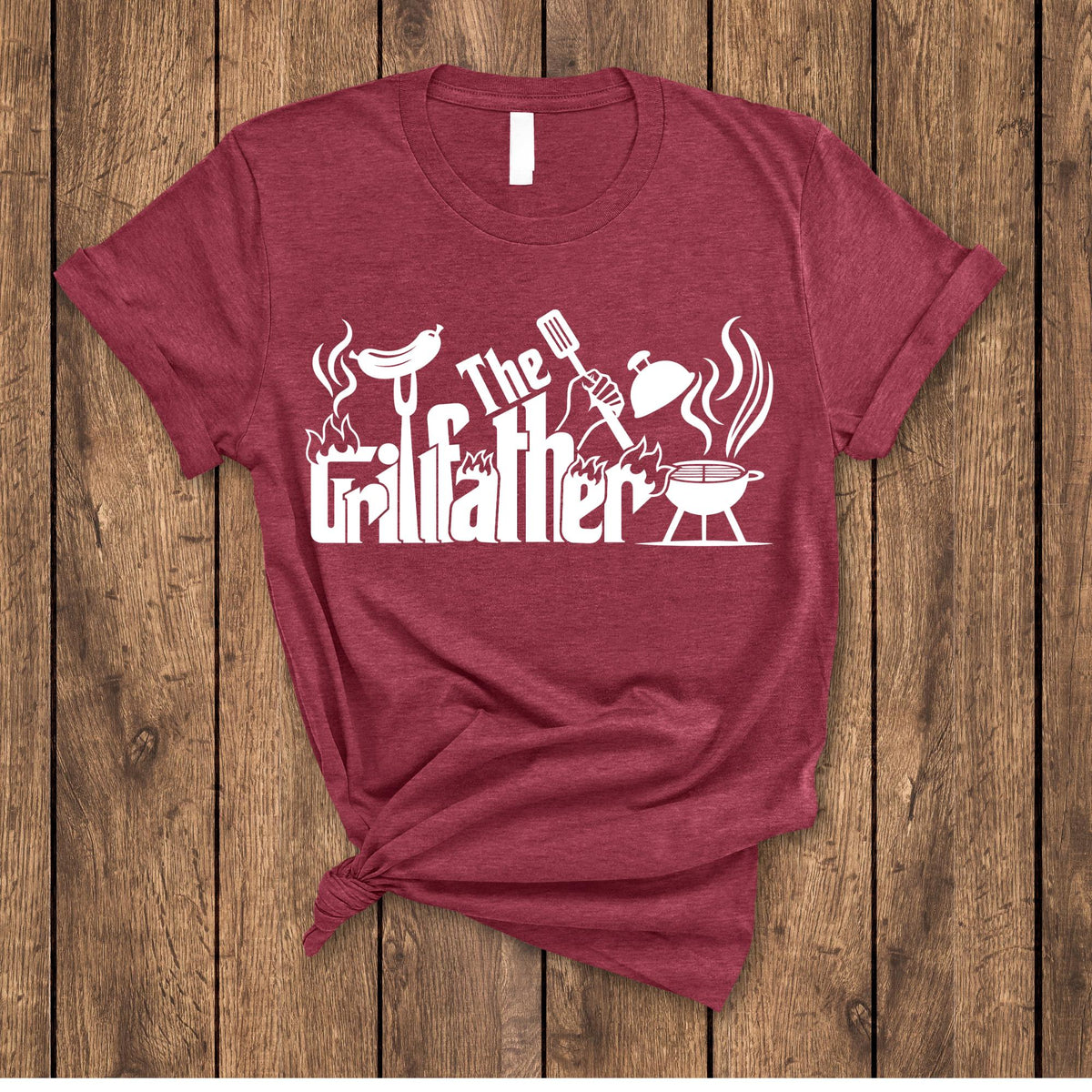 The Grillfather Shirt Fathers Day Gift, Backyard Dad Shirt, Barbeque Daddy Tee