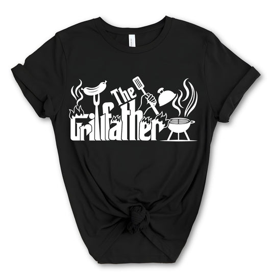 The Grillfather Shirt Fathers Day Gift, Backyard Dad Shirt, Barbeque Daddy Tee