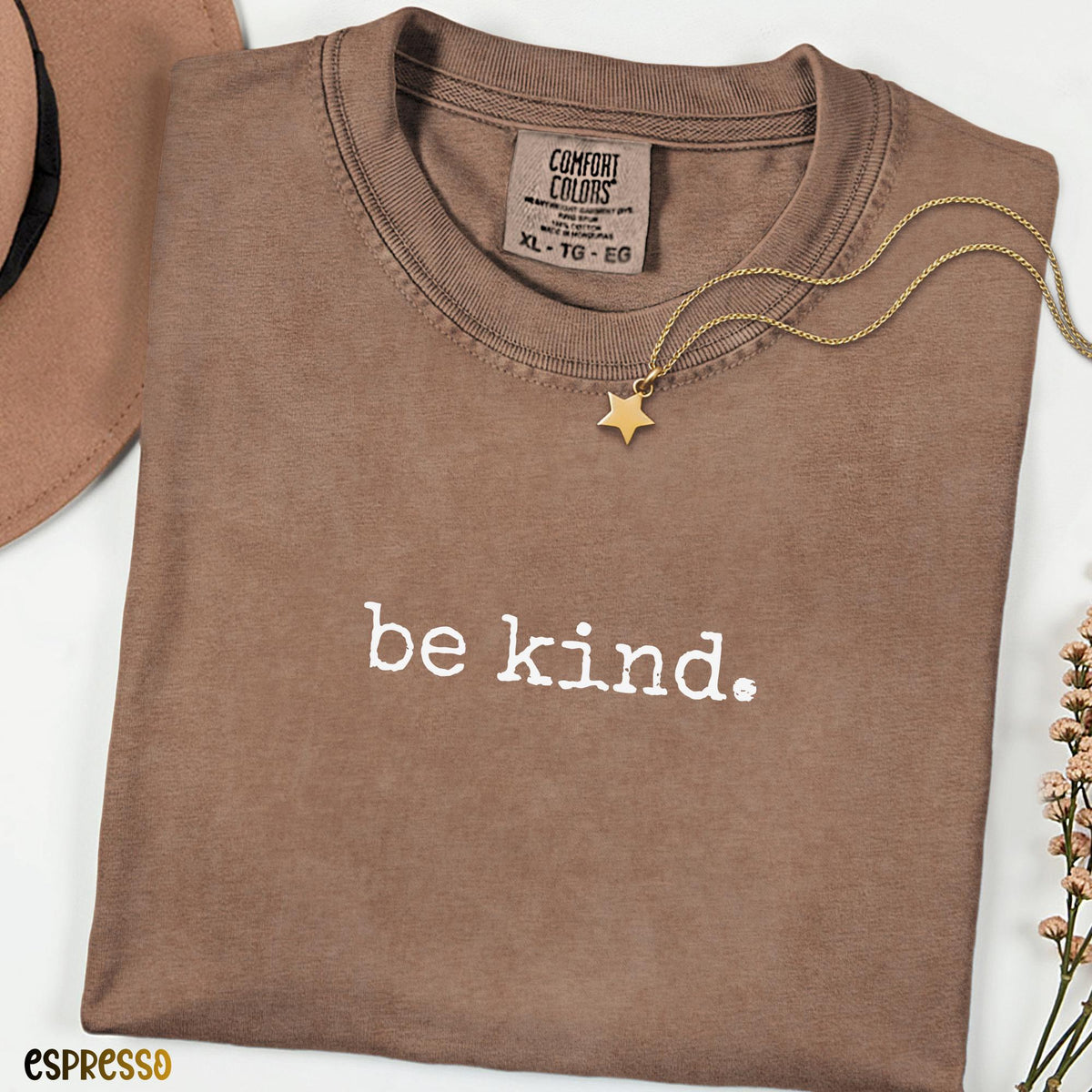Be Kind Comfort Colors® Shirt, Minimalist Kindness Matters Tee, Positive Graphic T-Shirt, Cute Teacher Shirt, Soft Trendy Tee, Gift for Her