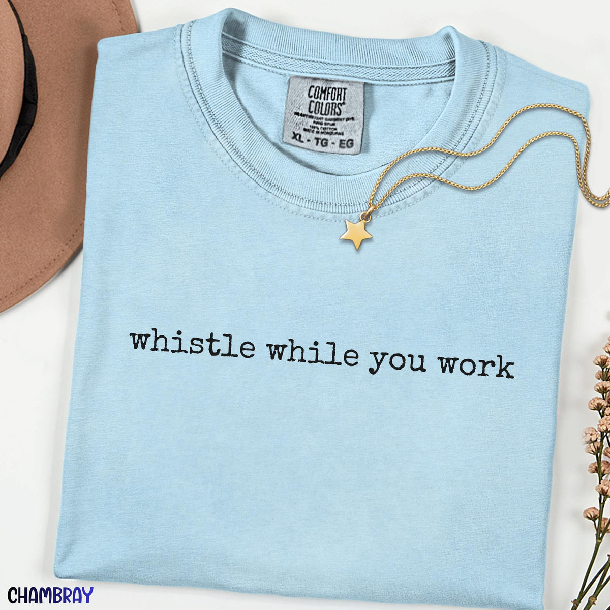Whistle While You Work Shirt, Minimal Fairytale Quote Tee, Snow White Inspired Princess Unisex Comfort Tshirt, Magic Kingdom Vacation Tee