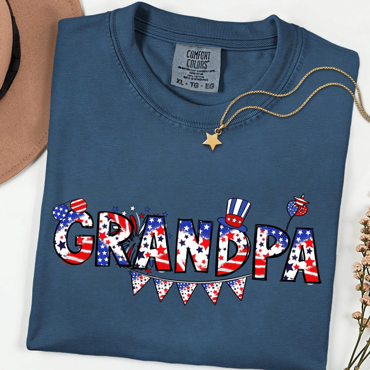 Comfort Colors® Custom 4th Of July Shirt, Family Matching Tee, Celebration Shirt, USA Shirt, Patriotic Custom Name Shirt, Kids Tees