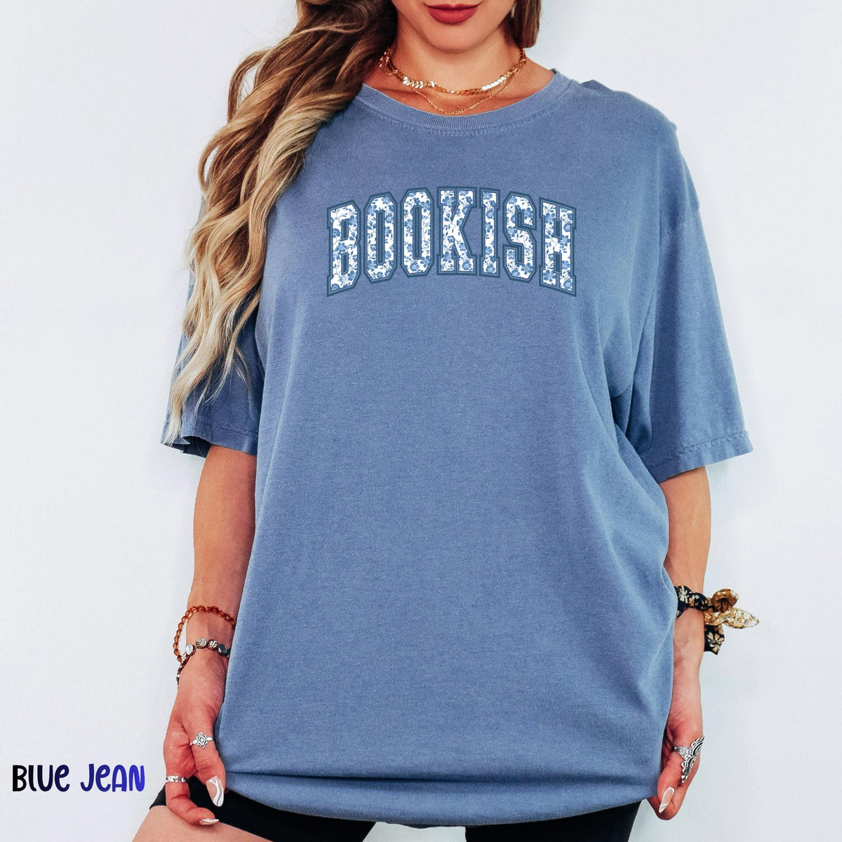 Bookish Floral Comfort Colors® Shirt, Retro Reader Tee, Cozy Book Lover Gift, Librarian Graphic Shirt, Vintage Reading Tshirt