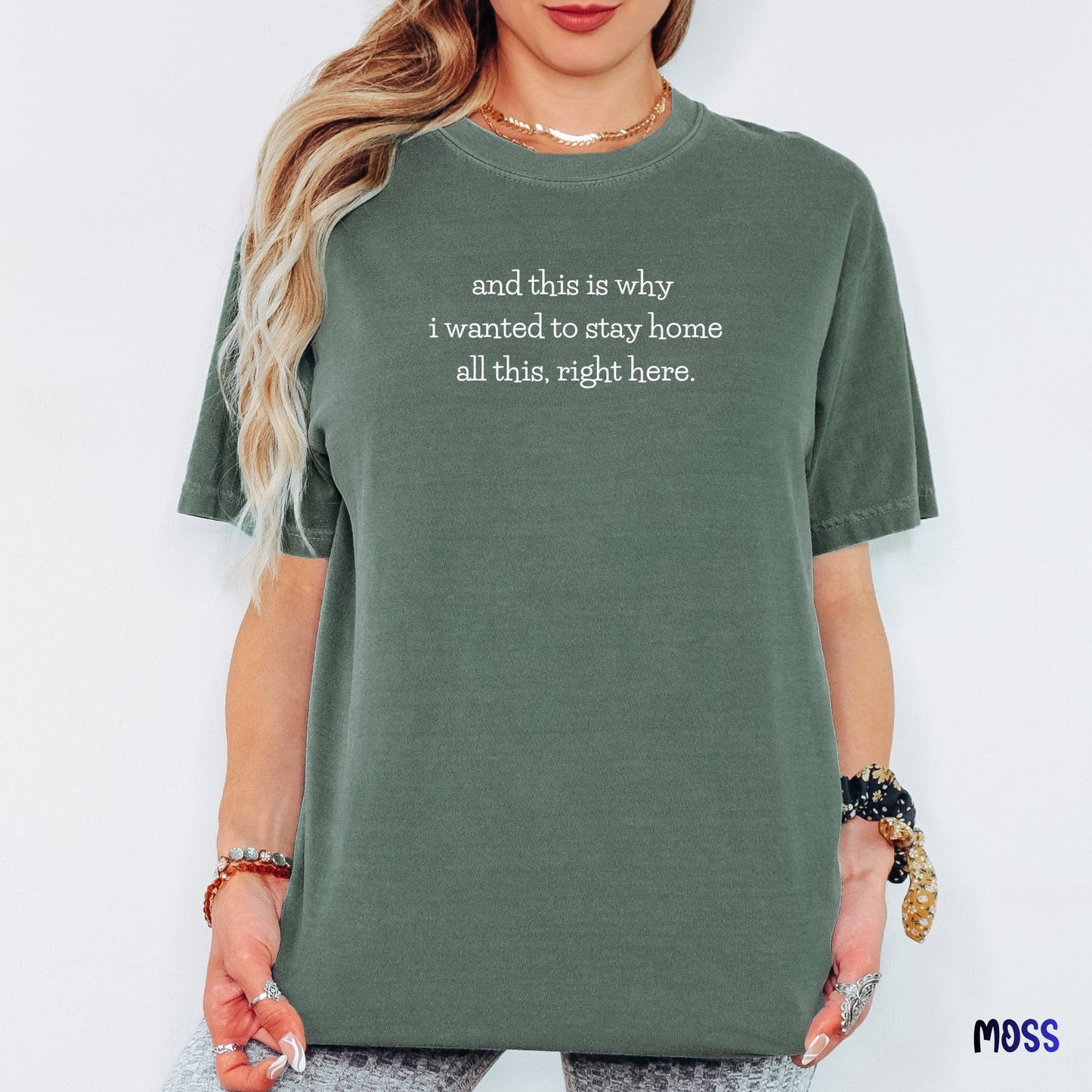 And This Is Why I Wanted To Stay Home Funny Tee, Comfort Colors Introvert Shirt, Sarcastic Meme Graphic T-Shirt for Women, Cozy Humor Top