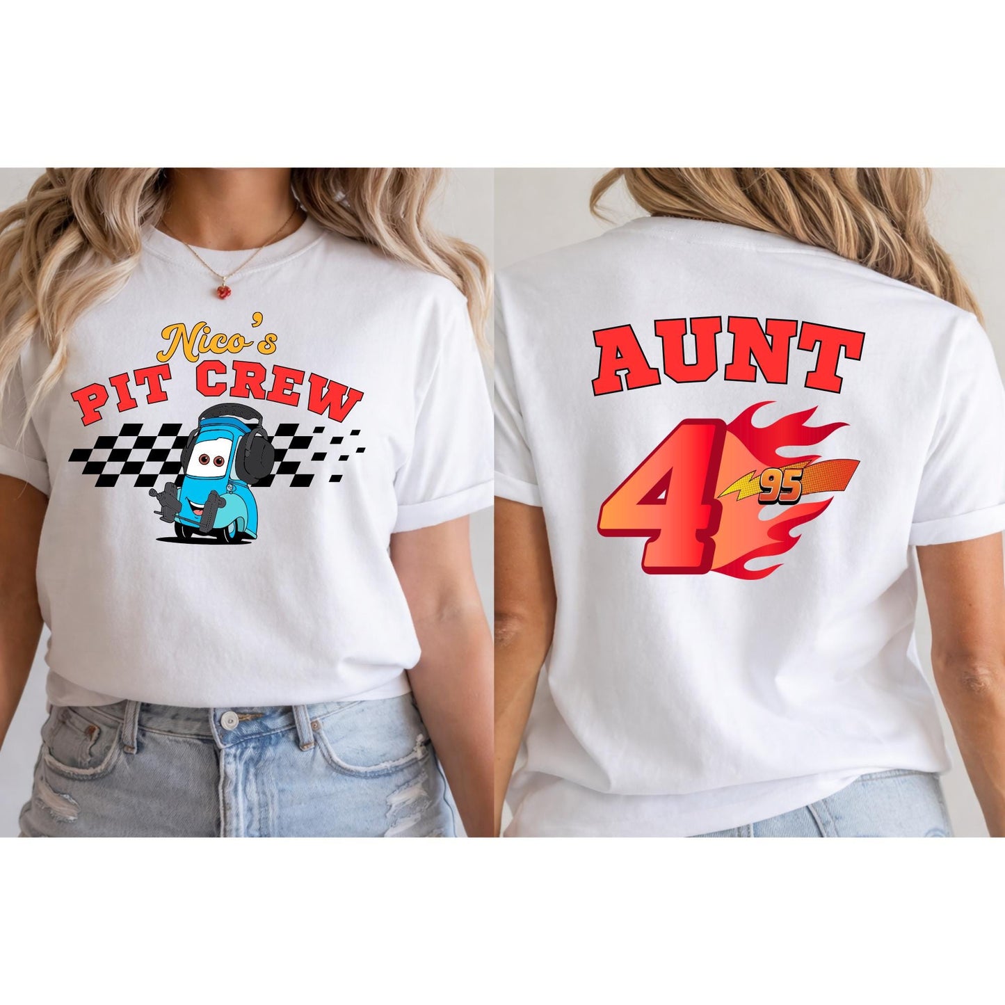 Disney Cars Birthday Shirt, Custom Pit Crew Cars Family Birthday Shirts, Personalized Toddler BDay Shirt, Boy's Birthday Shirt