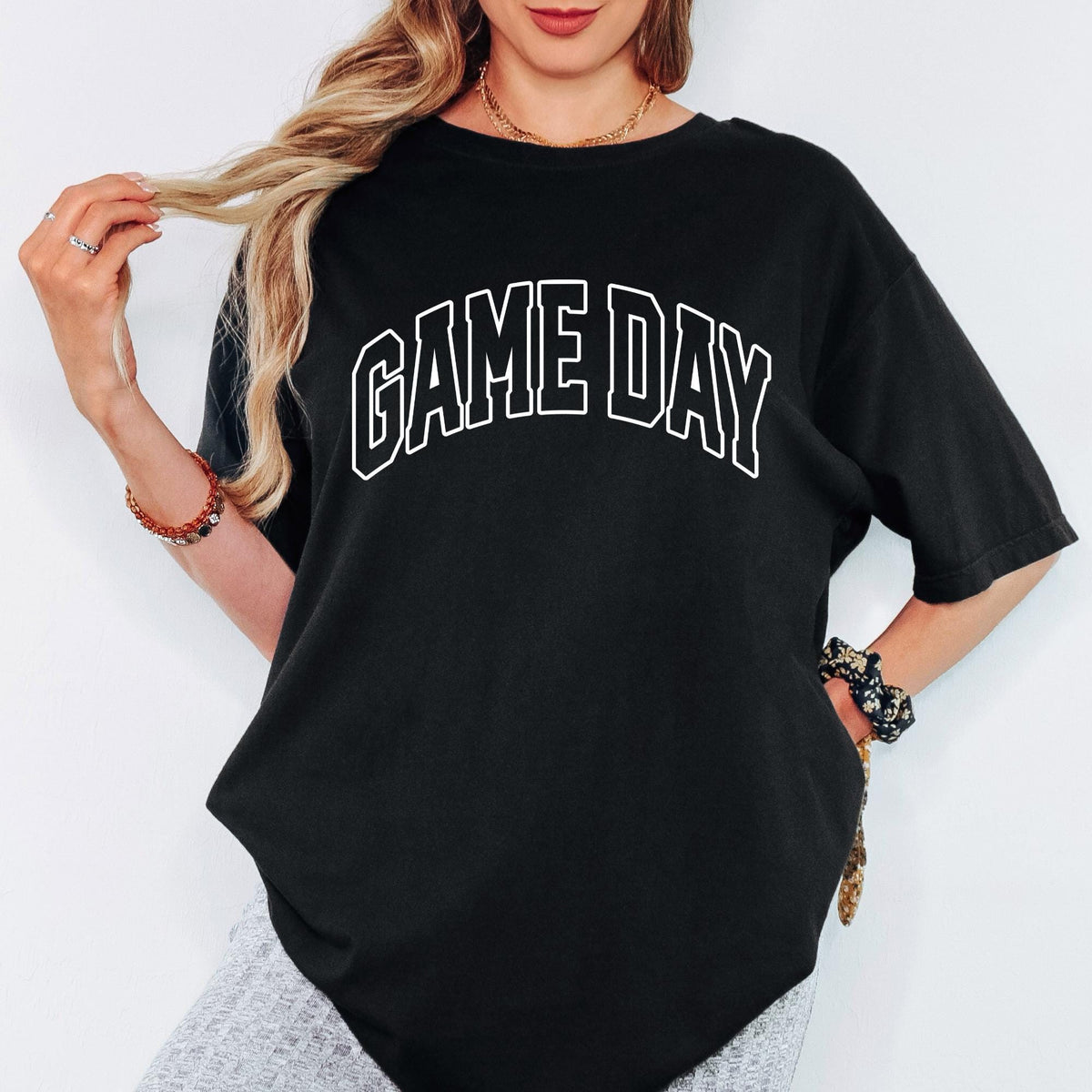 Game Day Shirt, Comfort Colors® Retro Sports Shirt Funday Family Outfit