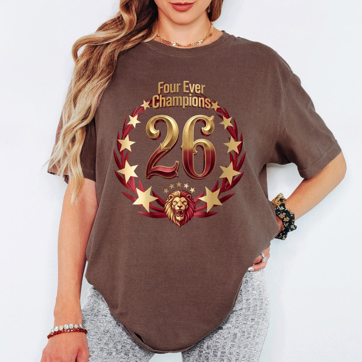 Four Ever Champions Shirt, 26th Champion Tshirt, Turkiye Victory Tee, 2026 Championship Yellow Red Celebration Shirt