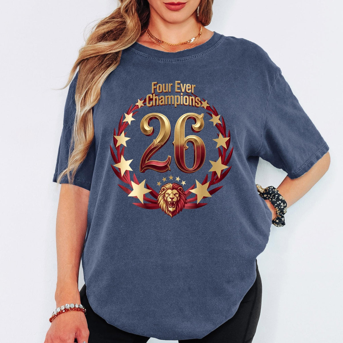 Four Ever Champions Shirt, 26th Champion Tshirt, Turkiye Victory Tee, 2026 Championship Yellow Red Celebration Shirt