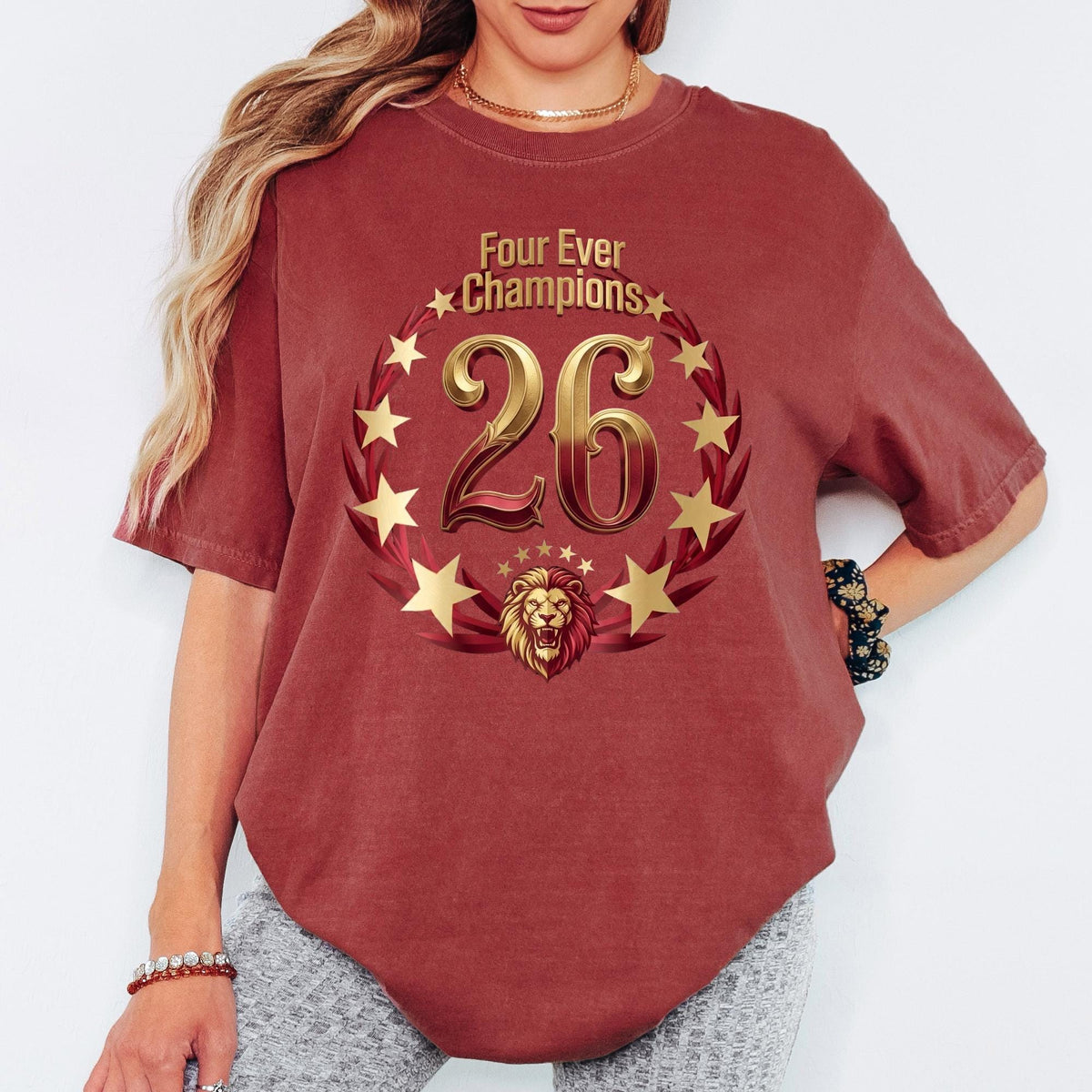 Four Ever Champions Shirt, 26th Champion Tshirt, Turkiye Victory Tee, 2026 Championship Yellow Red Celebration Shirt