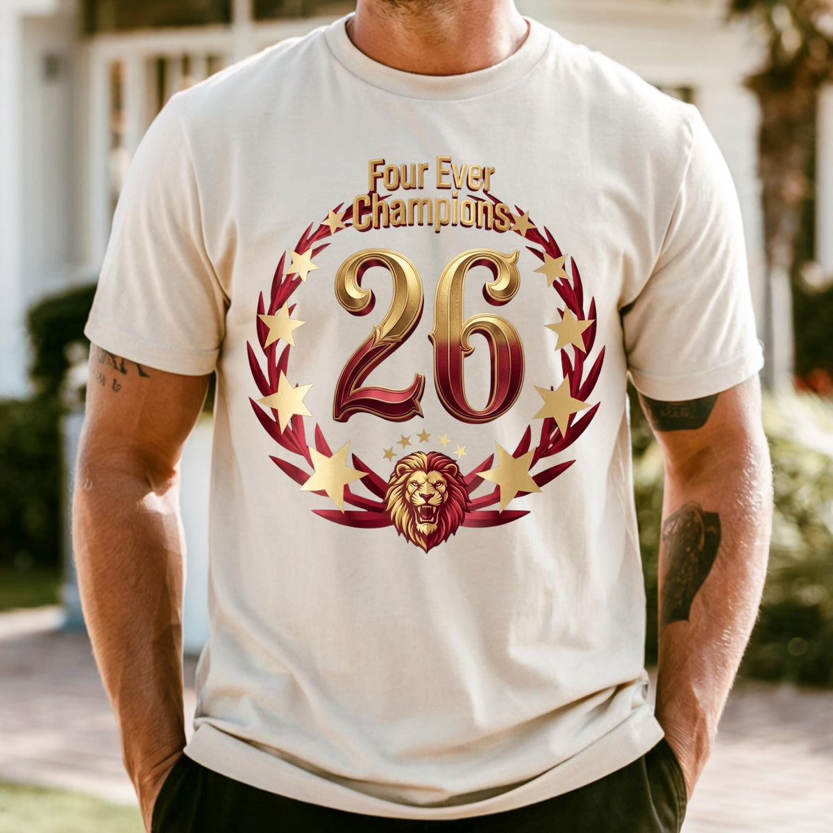 Four Ever Champions Shirt, 26th Champion Tshirt, Turkiye Victory Tee, 2026 Championship Yellow Red Celebration Shirt