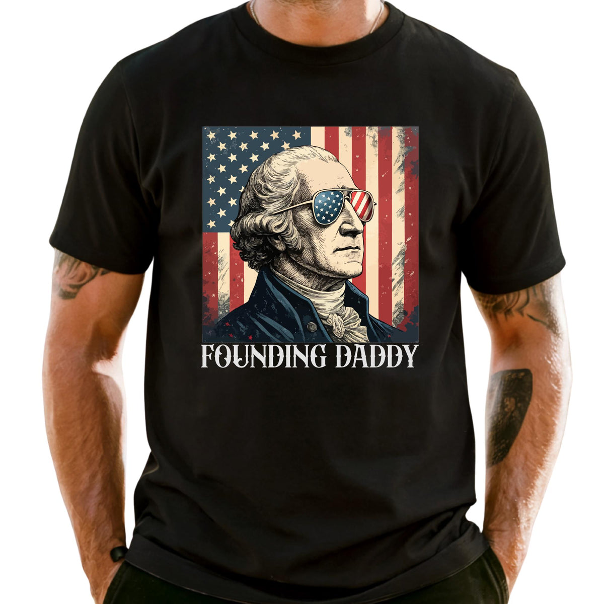 Founding Daddy Shirt Fathers Day Gift 4th Of July Shirt, USA Patriotic Tee, Dad Humorous Gift, Fourth Of July Party Shirt