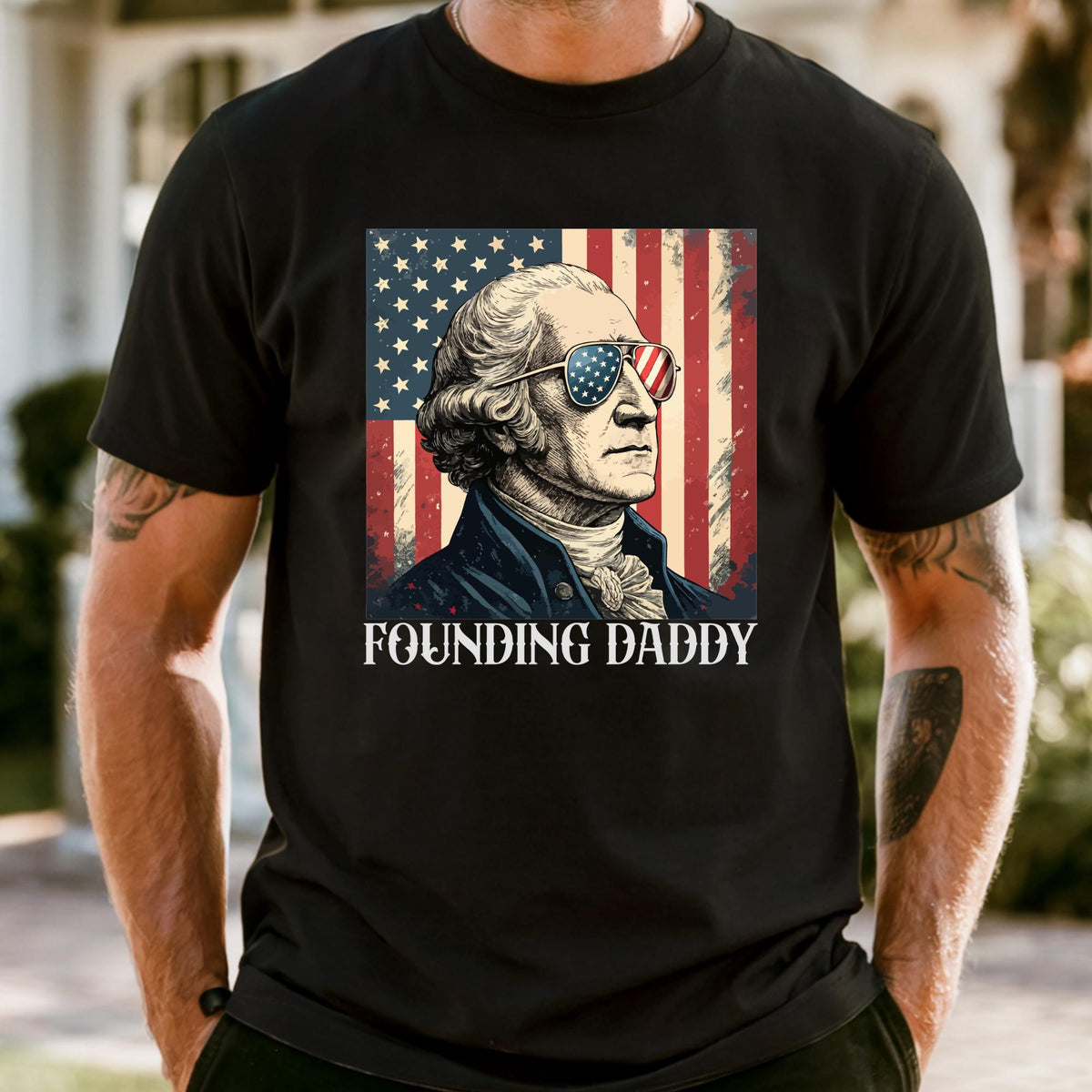 Founding Daddy Shirt Fathers Day Gift 4th Of July Shirt, USA Patriotic Tee, Dad Humorous Gift, Fourth Of July Party Shirt