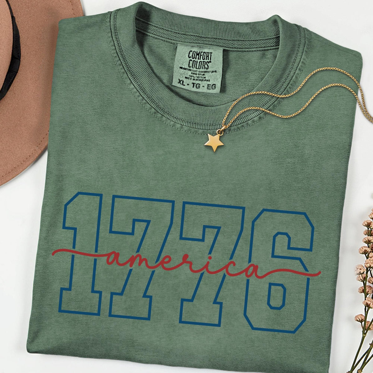 America 1776 Vintage Shirt, Patriotic USA Flag Tee, 4th of July Shirt, Independence Day Shirt, American Pride T-Shirt