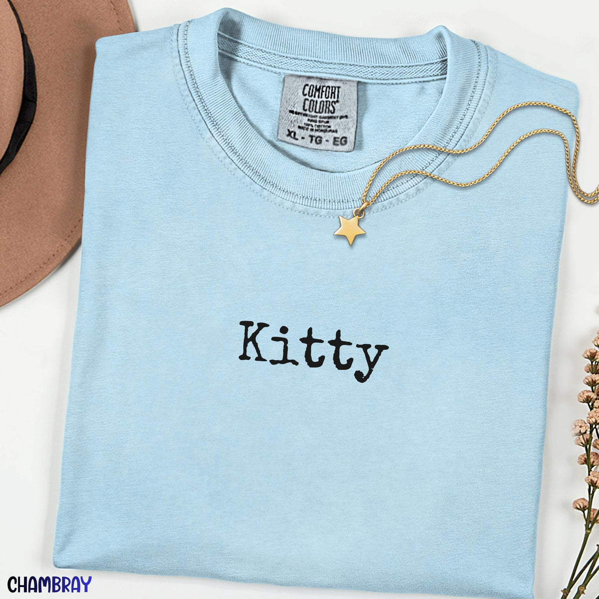Kitty! Comfort Colors Unisex Shirt,Minimalist Quotes Tshirt, Cat Lover Aesthetic Gift Tee