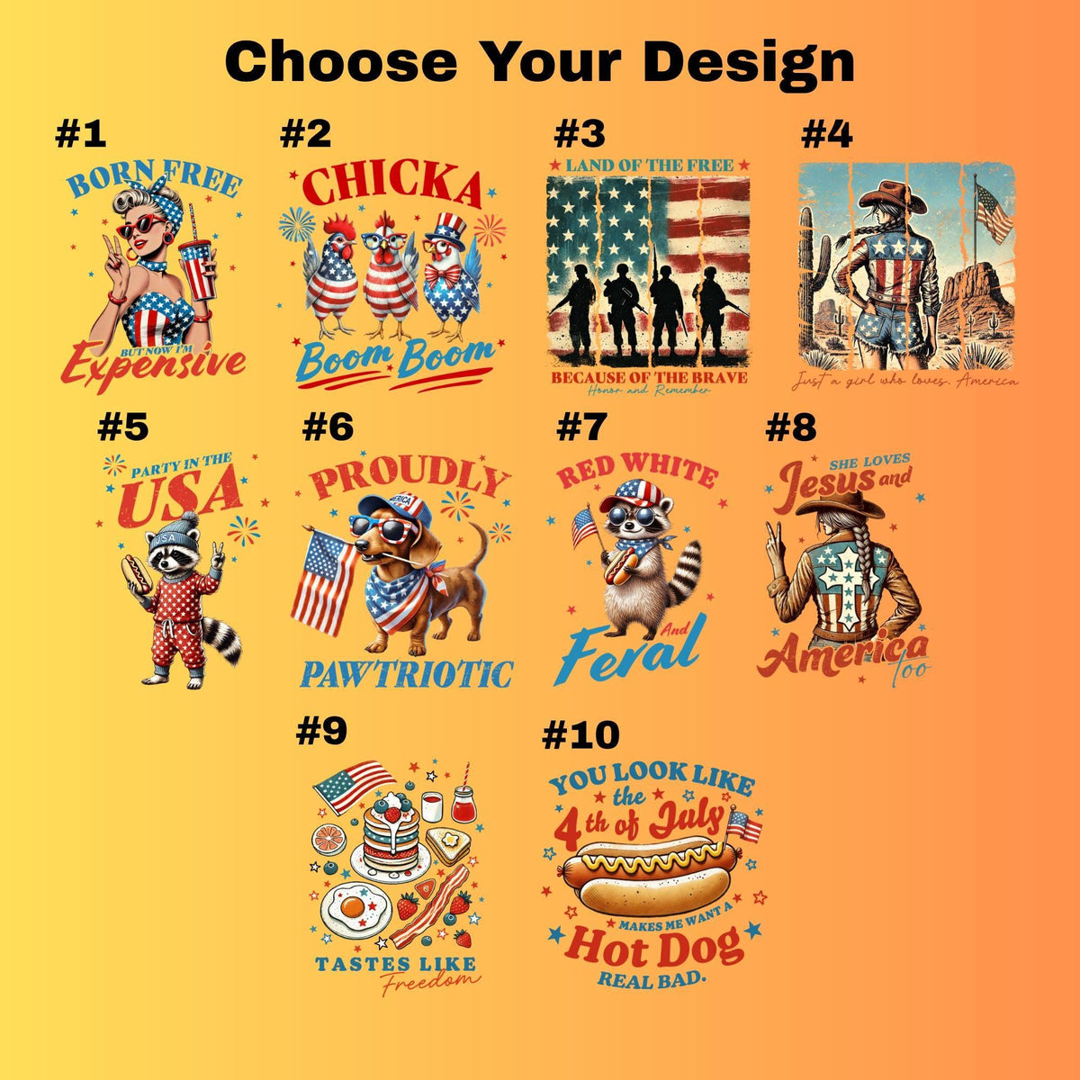 Comfort Colors® Born Free 4th of July Shirt, Vintage Patriotic Shirt, Retro Independence Day Tee