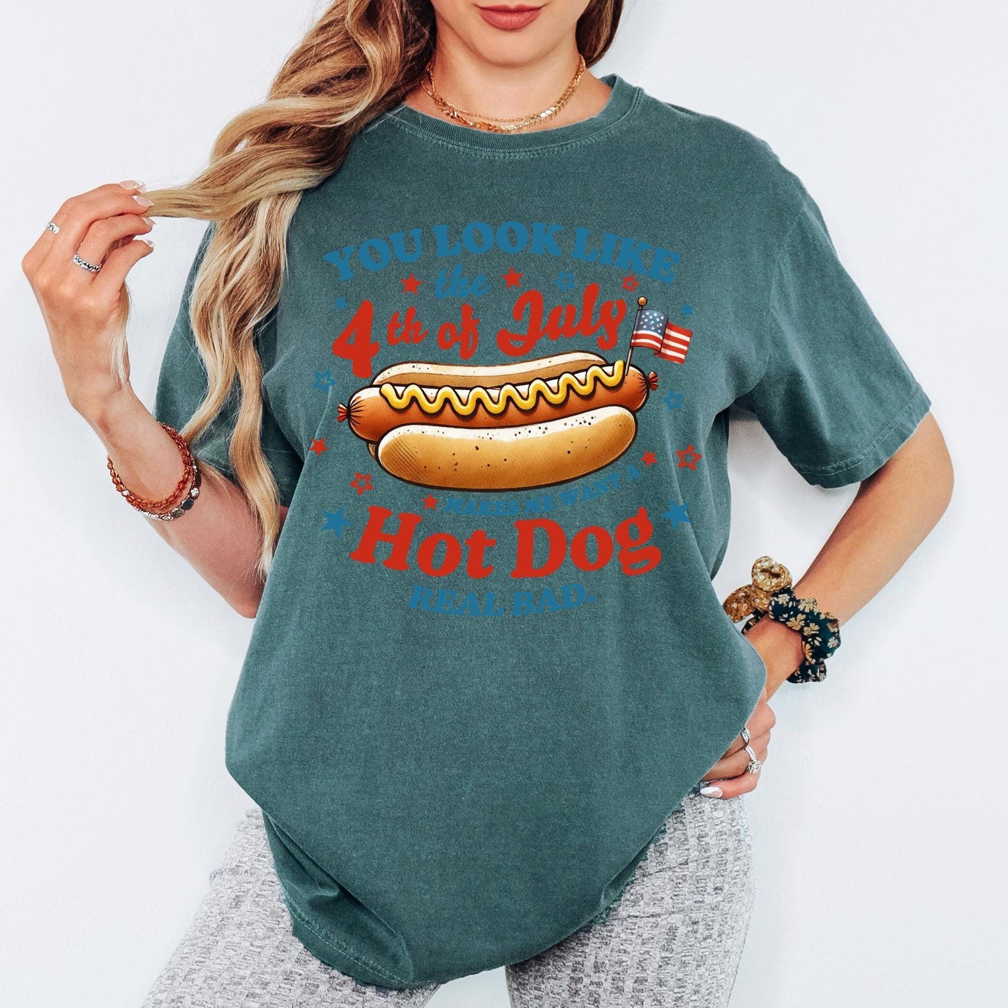 Comfort Colors® Land of The Free Because of The Brave 4th of July Shirt, Vintage Patriotic Shirt, Retro Independence Day Tee