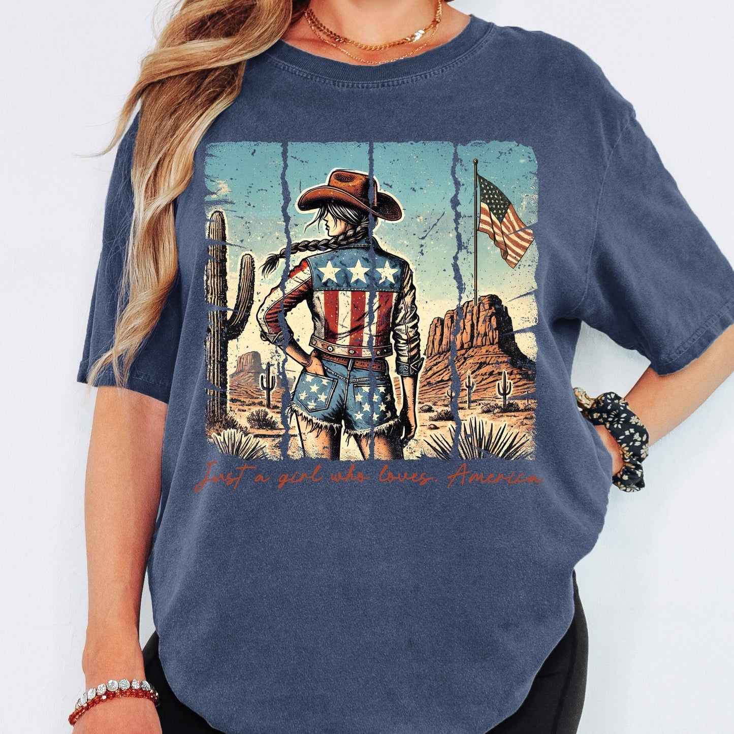 Comfort Colors® Land of The Free Because of The Brave 4th of July Shirt, Vintage Patriotic Shirt, Retro Independence Day Tee