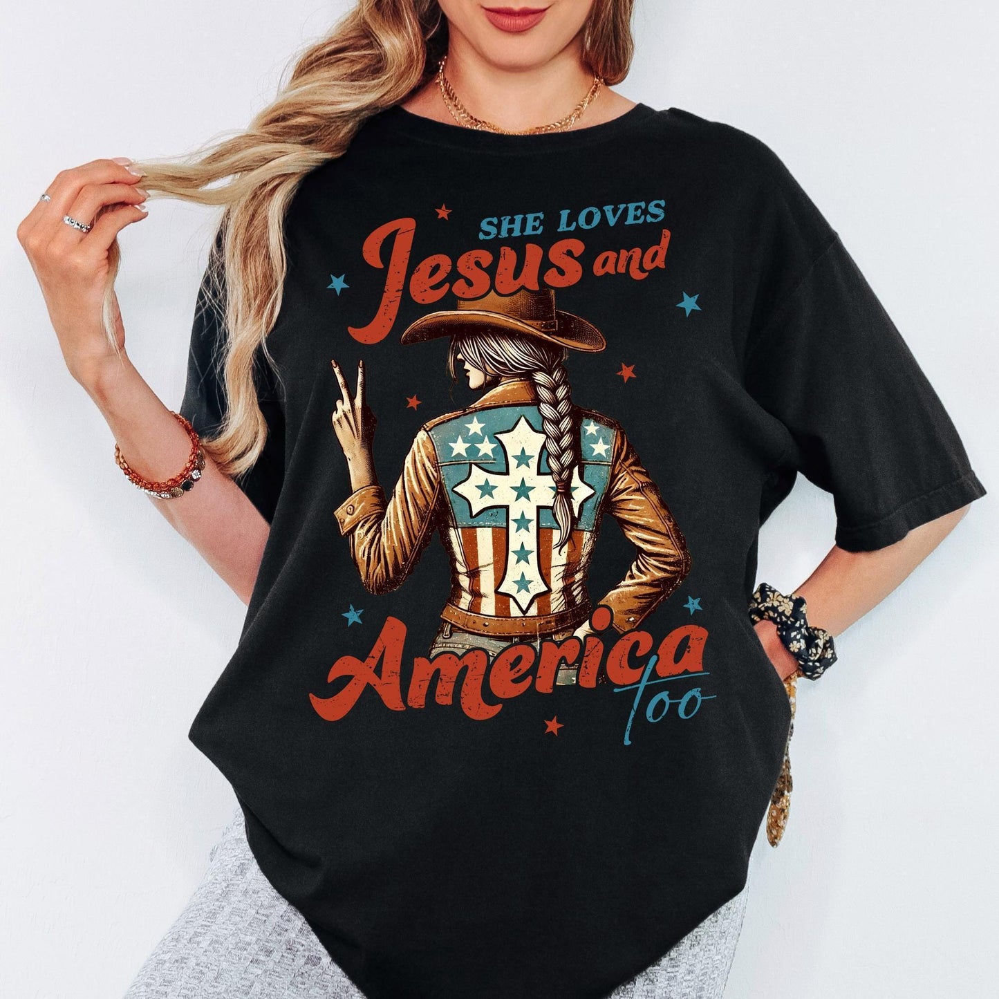 Comfort Colors® Land of The Free Because of The Brave 4th of July Shirt, Vintage Patriotic Shirt, Retro Independence Day Tee