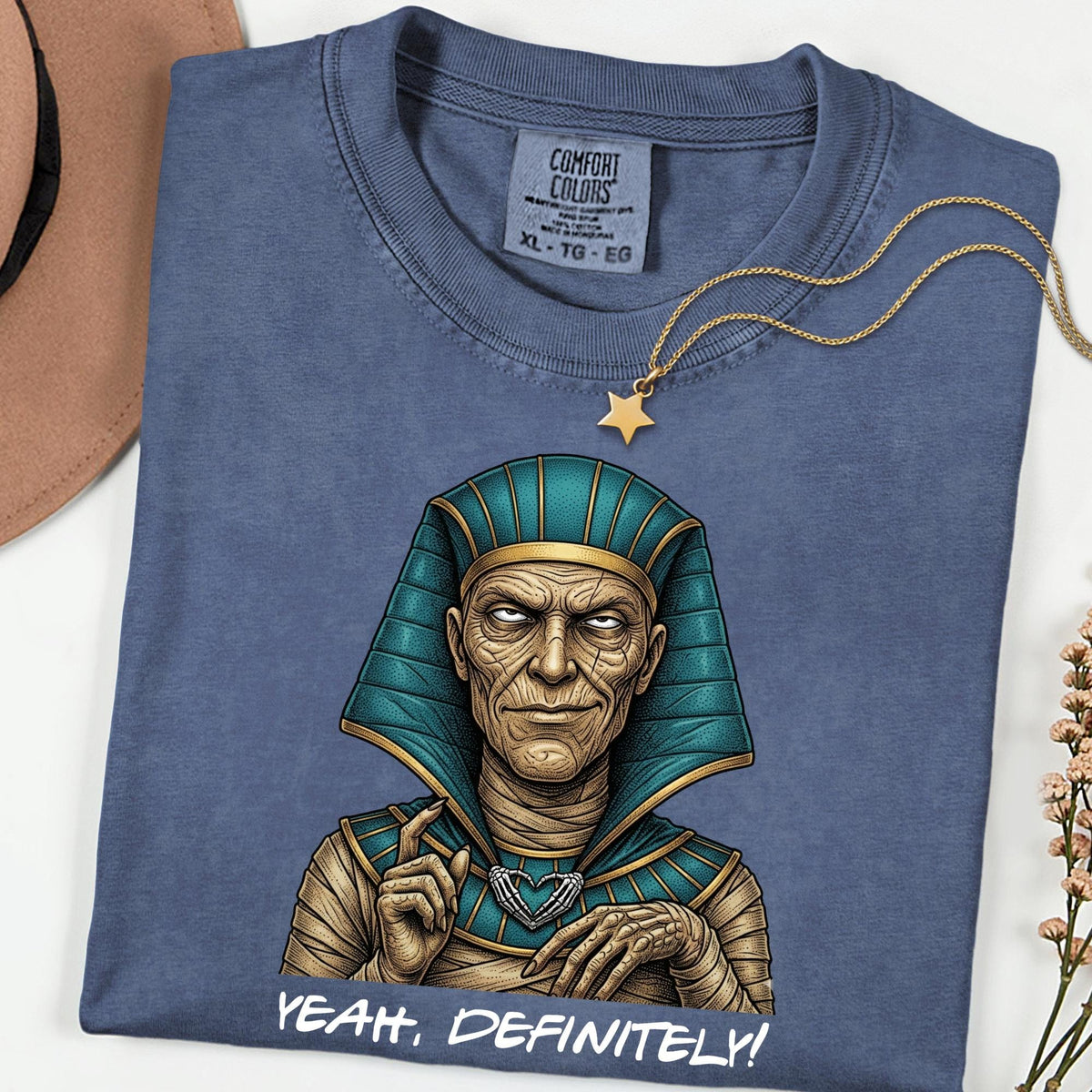 Comfort Colors® Sarcastic Aliens Shirt, Dark Universe Family Matching Tee, Yeah Definitely Funny Vintage Gothic Monster Trip Shirt