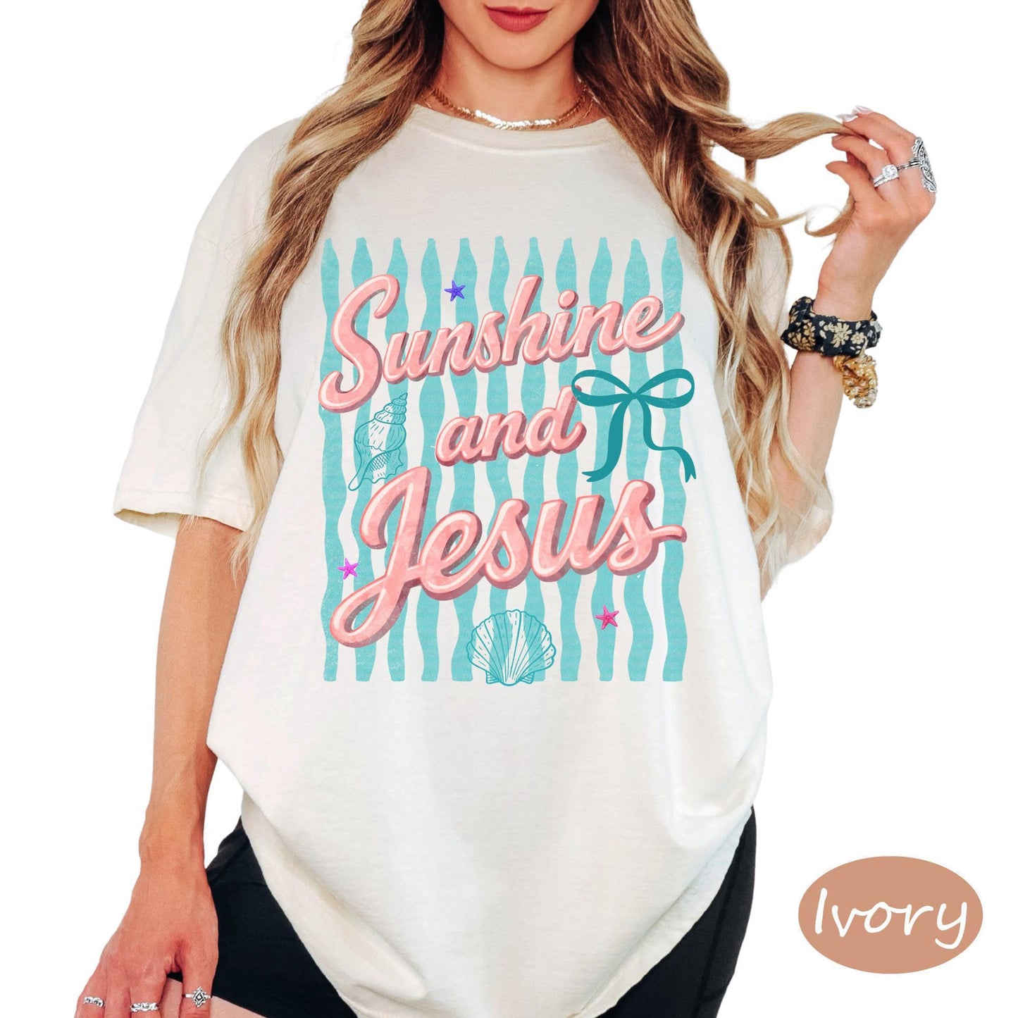 Comfort Colors® Summer Fish Shirt, Vintage Stripe Tee, Funny Beach Graphic Tee, Coastal Vacation T Shirt, Summer Ocean Lover Gift Top