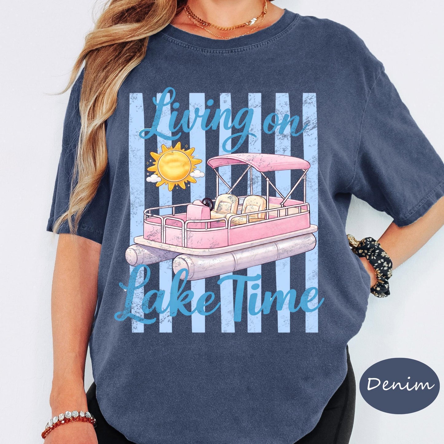 Comfort Colors® Shake That Shirt, Vintage Stripe Tee, Funny Beach Graphic Tee, Coastal Vacation T Shirt, Summer Ocean Lover Gift Top