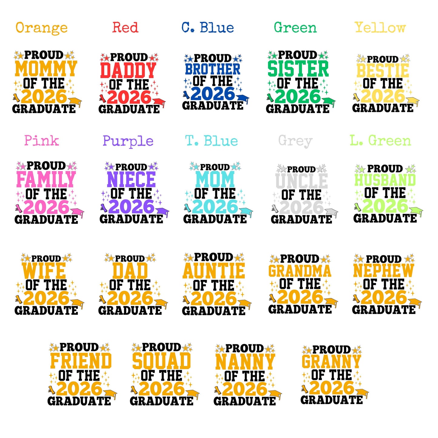 Custom Graduate 2026 Shirt, Proud Family of the 2026 Graduate Tshirt, Family Matching Tee