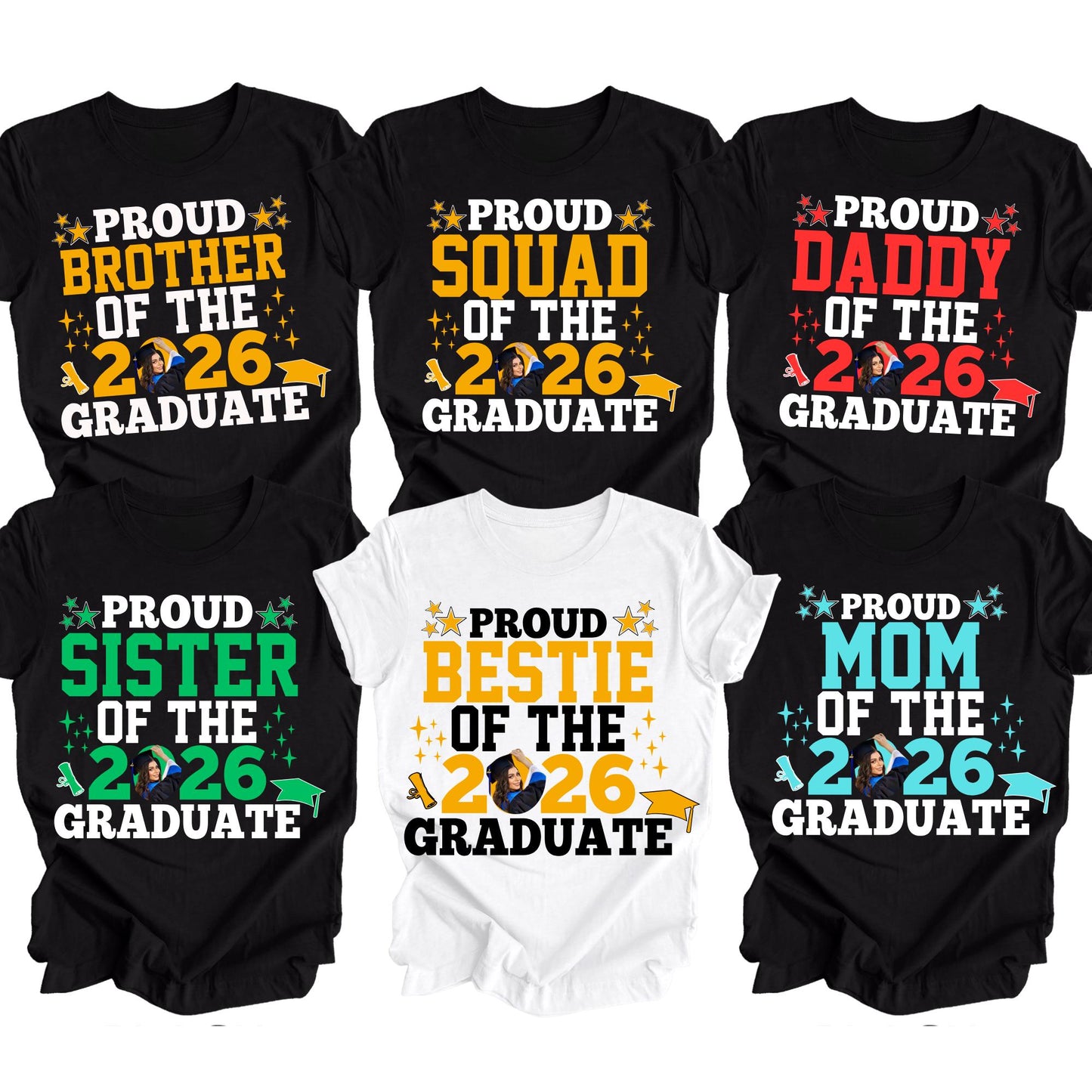 Custom Graduate 2026 Shirt, Proud Family of the 2026 Graduate Tshirt, Family Matching Tee