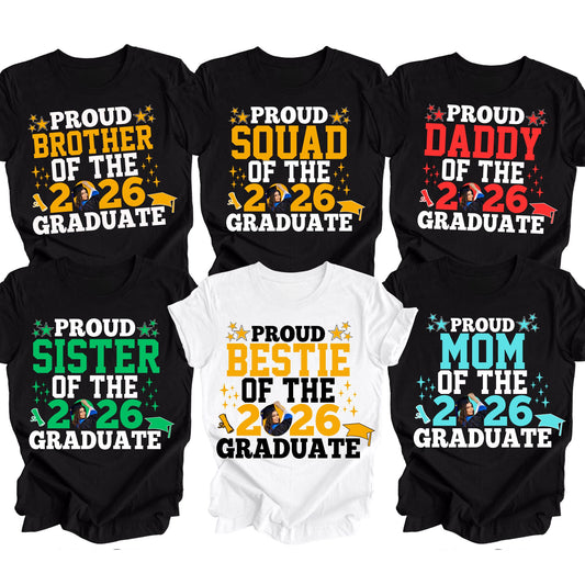 Custom Graduate 2026 Shirt, Proud Family of the 2026 Graduate Tshirt, Family Matching Tee
