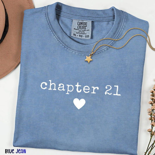 Chapter Birthday Shirt, 21st Birthday Gift Tee, Milestone Birthday T-shirt, Personalized Birthday Tee, Comfort Colors® Retro Birthday Shirt