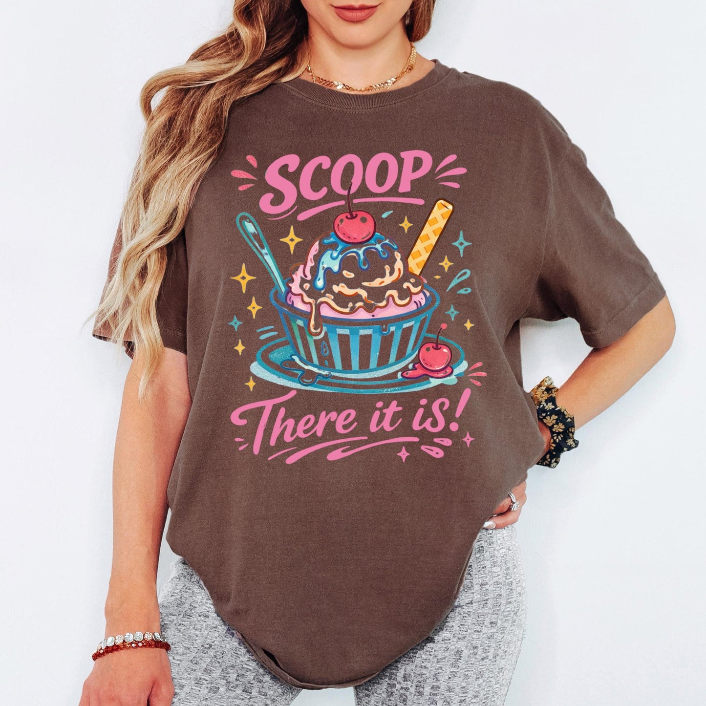Comfort Colors® There It Is Ice Cream Shirt, Retro Coastal Tshirt, Funny Beach Tee, Summer Graphic Tee
