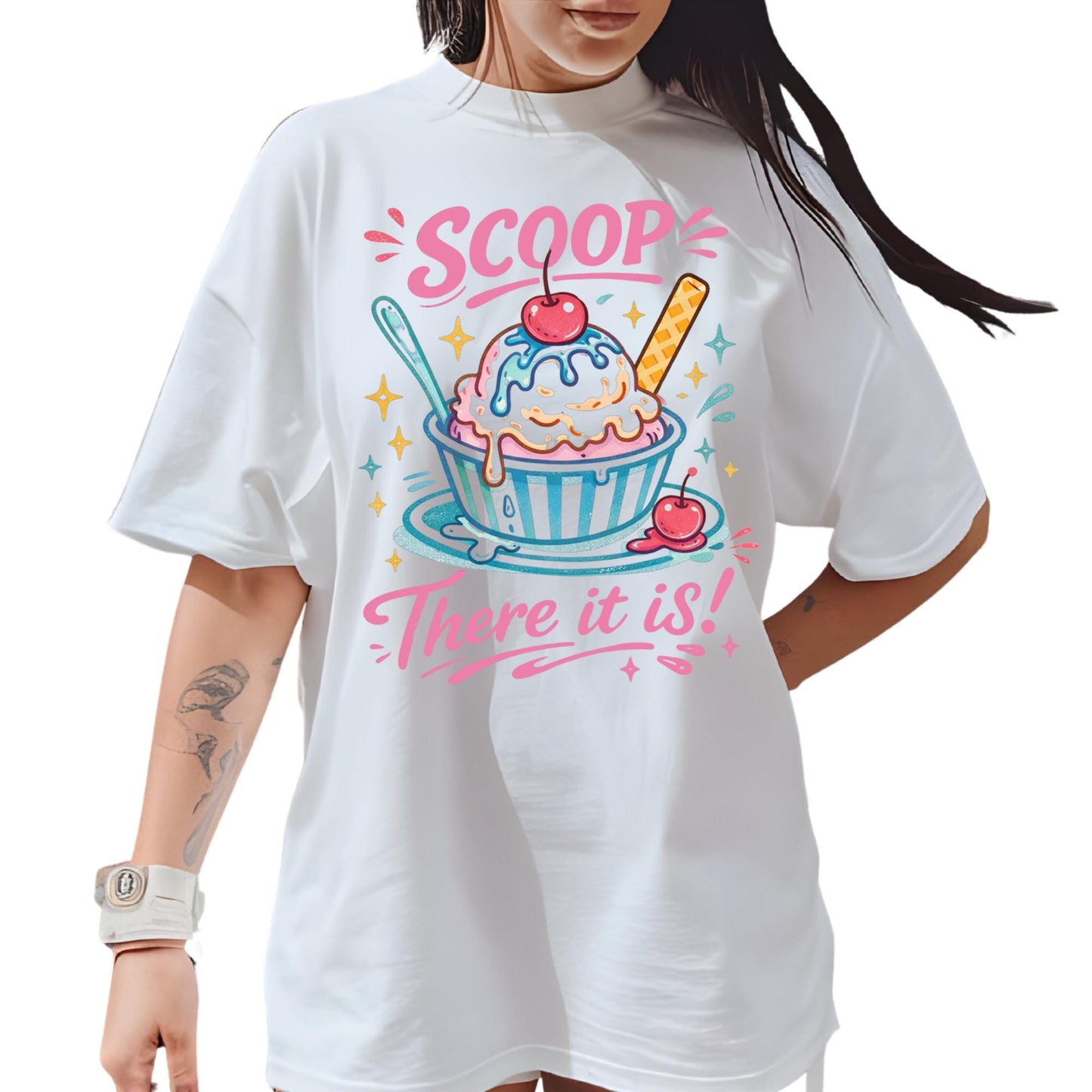 Comfort Colors® There It Is Ice Cream Shirt, Retro Coastal Tshirt, Funny Beach Tee, Summer Graphic Tee