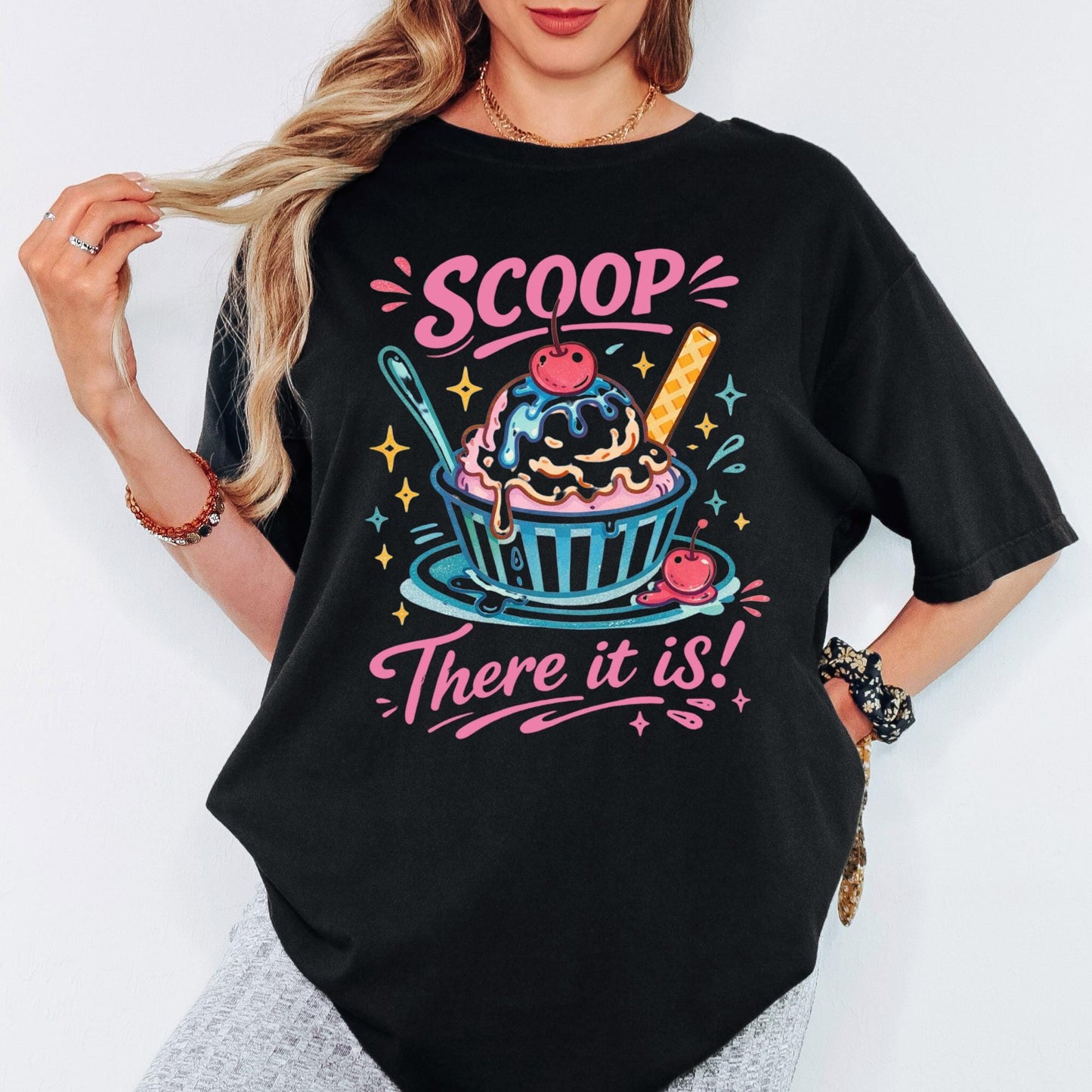 Comfort Colors® There It Is Ice Cream Shirt, Retro Coastal Tshirt, Funny Beach Tee, Summer Graphic Tee