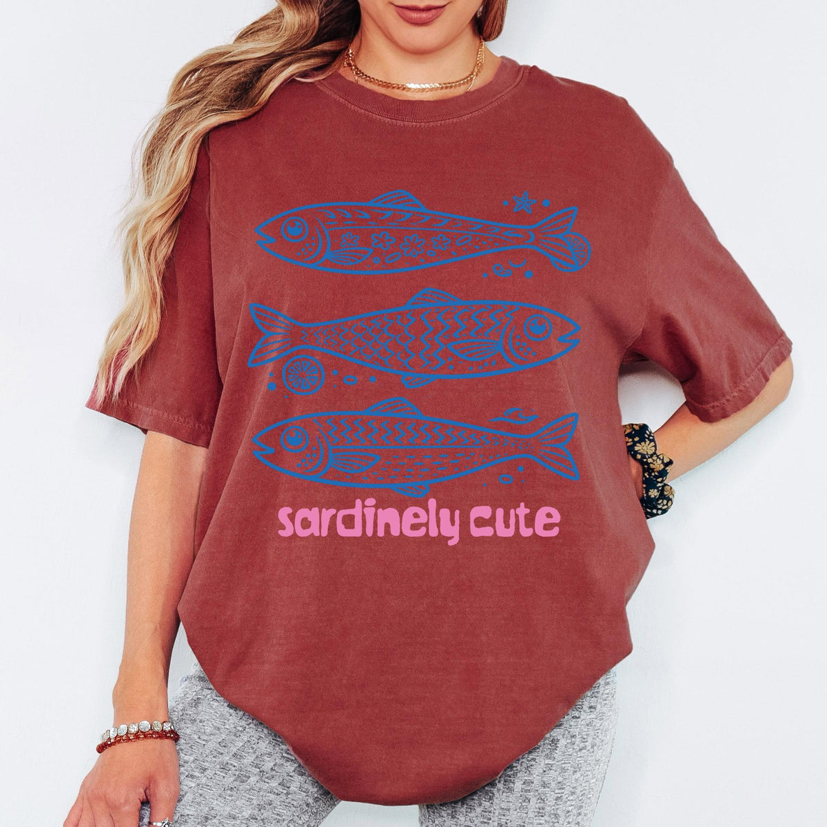 Comfort Colors® Sardinely Cute Shirt, Retro Coastal Tshirt, Funny Beach Tee, Summer Graphic Tee