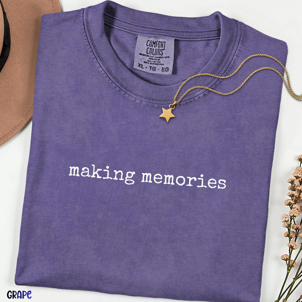 Making Memories Comfort Colors® Shirt, Family Vacation Tee, Matching Beach Trip Shirt, Summer Travel T-Shirt,Group Vacation Top