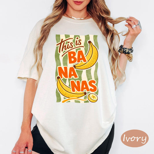 Comfort Colors® This Is Bananas Shirt, Retro Coastal Tshirt, Funny Beach Tee, Summer Graphic Tee