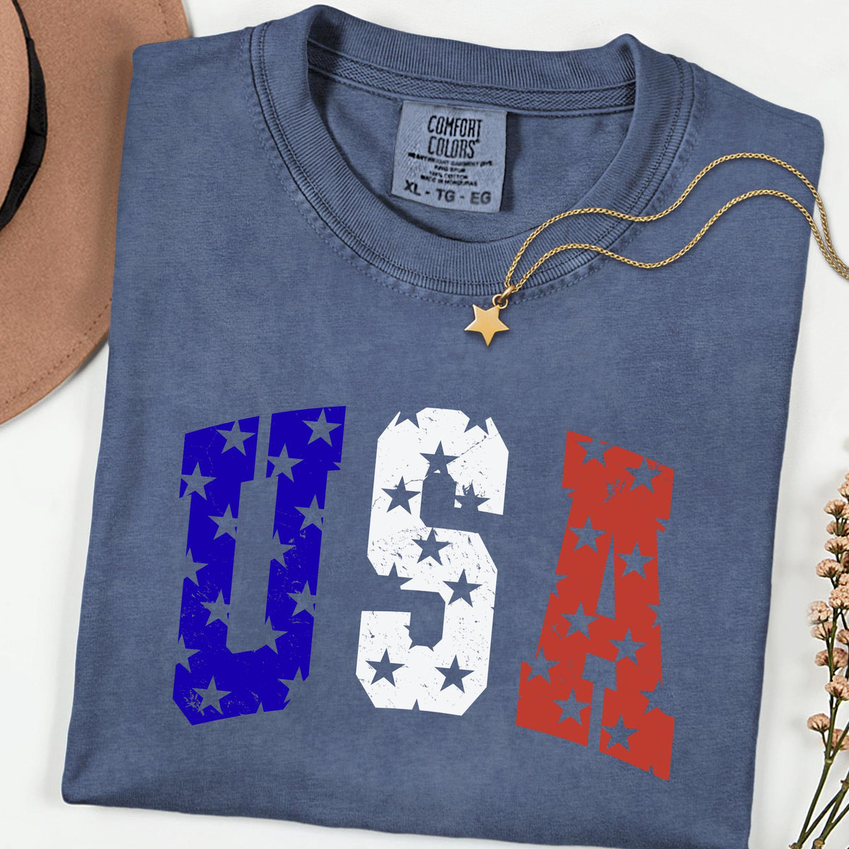 Comfort Colors® USA Shirt 4th of July New Mom Gift Shirts, 250th Anniversary Retro Independence Day Tee