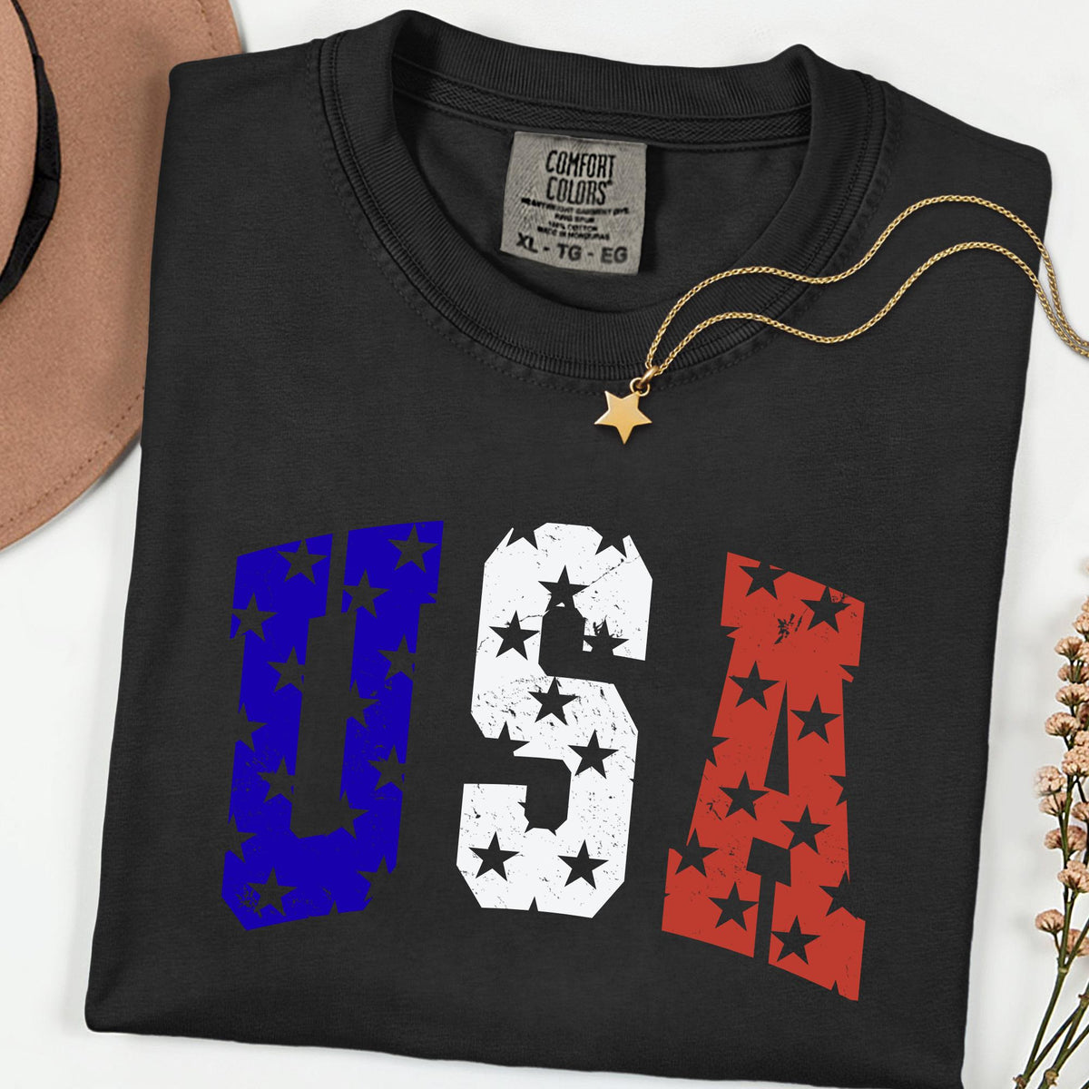 Comfort Colors® USA Shirt 4th of July New Mom Gift Shirts, 250th Anniversary Retro Independence Day Tee