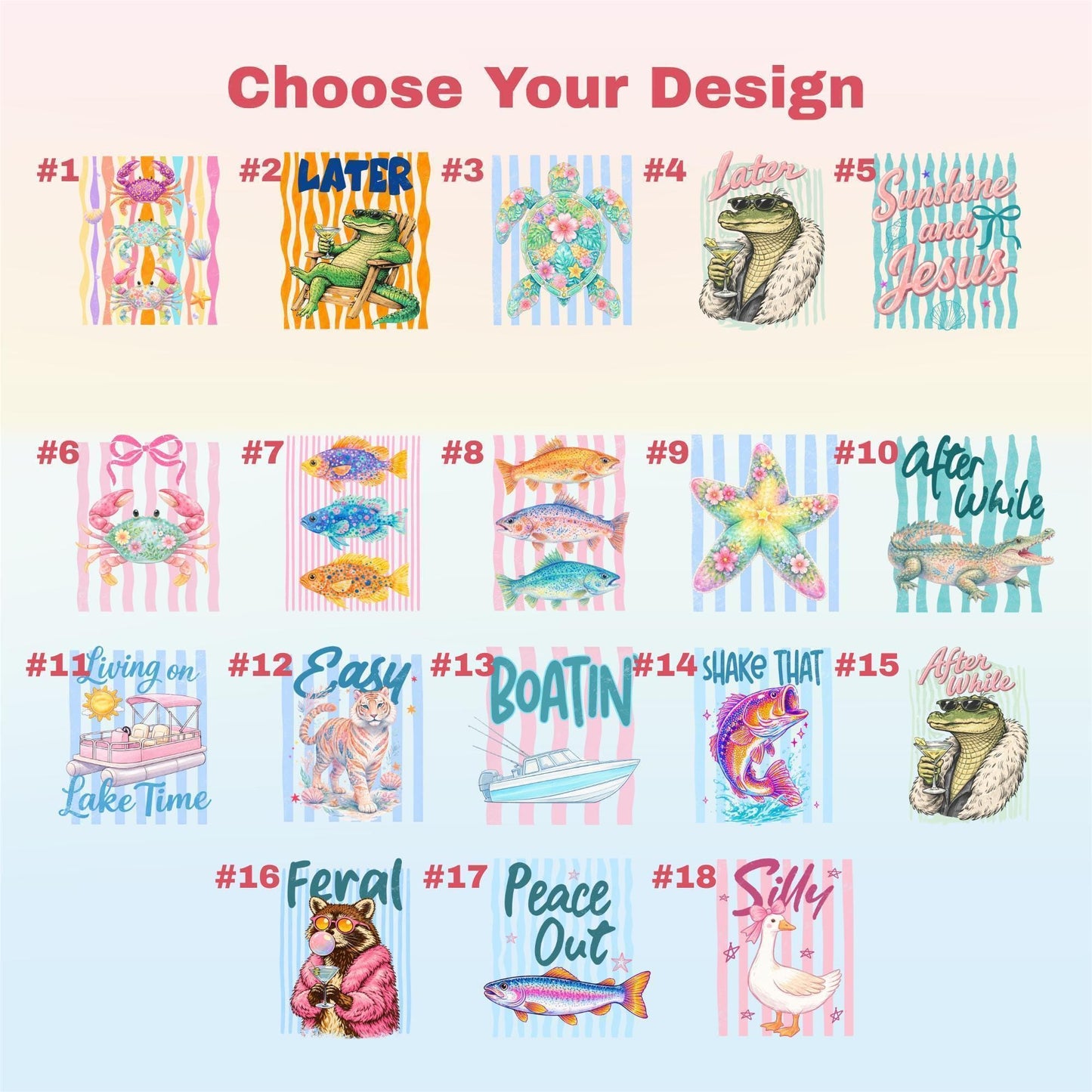 Comfort Colors® Summer Fish Shirt, Vintage Stripe Tee, Funny Beach Graphic Tee, Coastal Vacation T Shirt, Summer Ocean Lover Gift Top