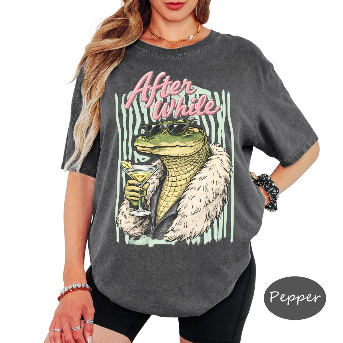 Comfort Colors® Feral Raccoon Shirt, Vintage Stripe Tee, Funny Beach Graphic Tee, Coastal Vacation T Shirt, Summer Ocean Lover Gift Top
