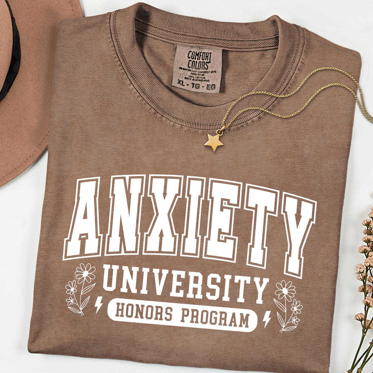 Comfort Colors® Sarcastic Anxiety Shirt Funny Sarcasm Humor Tee Relatable Quote Shirt Casual Comfy Outfit Gift