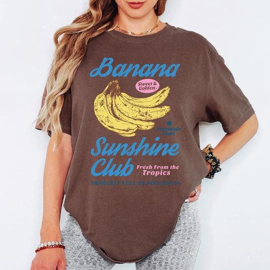 Comfort Colors® Retro Banana Shirt, Vintage Fruit Shirts, Funny Summer T-Shirt, Group Fruit Vacation Tee