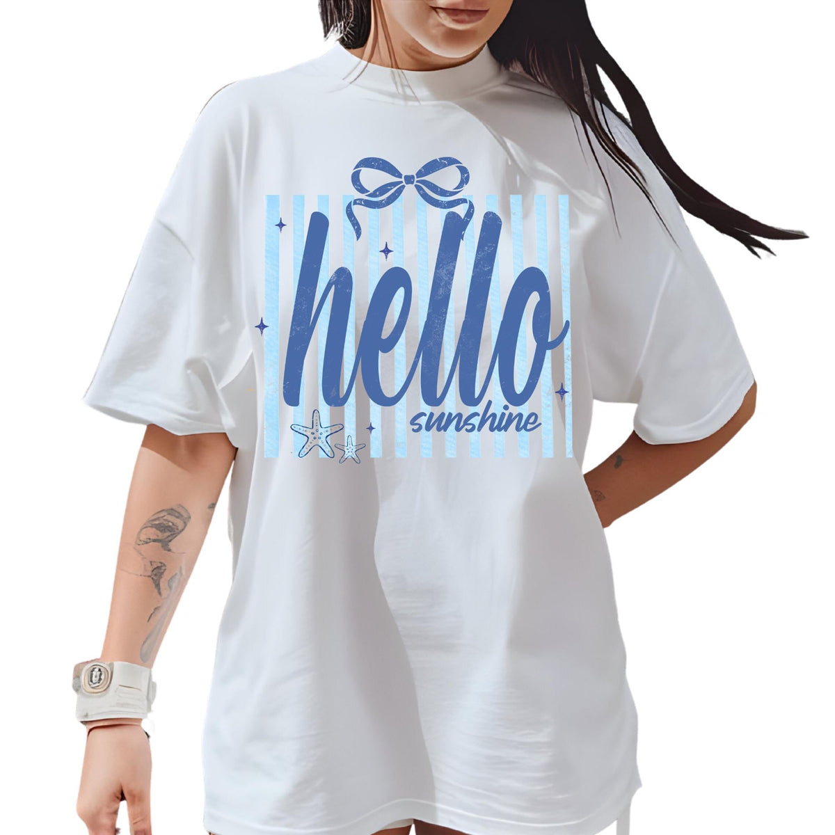 Comfort Colors® Hello Sunshine Shirt, Retro Coastal Tshirt, Funny Beach Tee, Summer Graphic Tee Copy