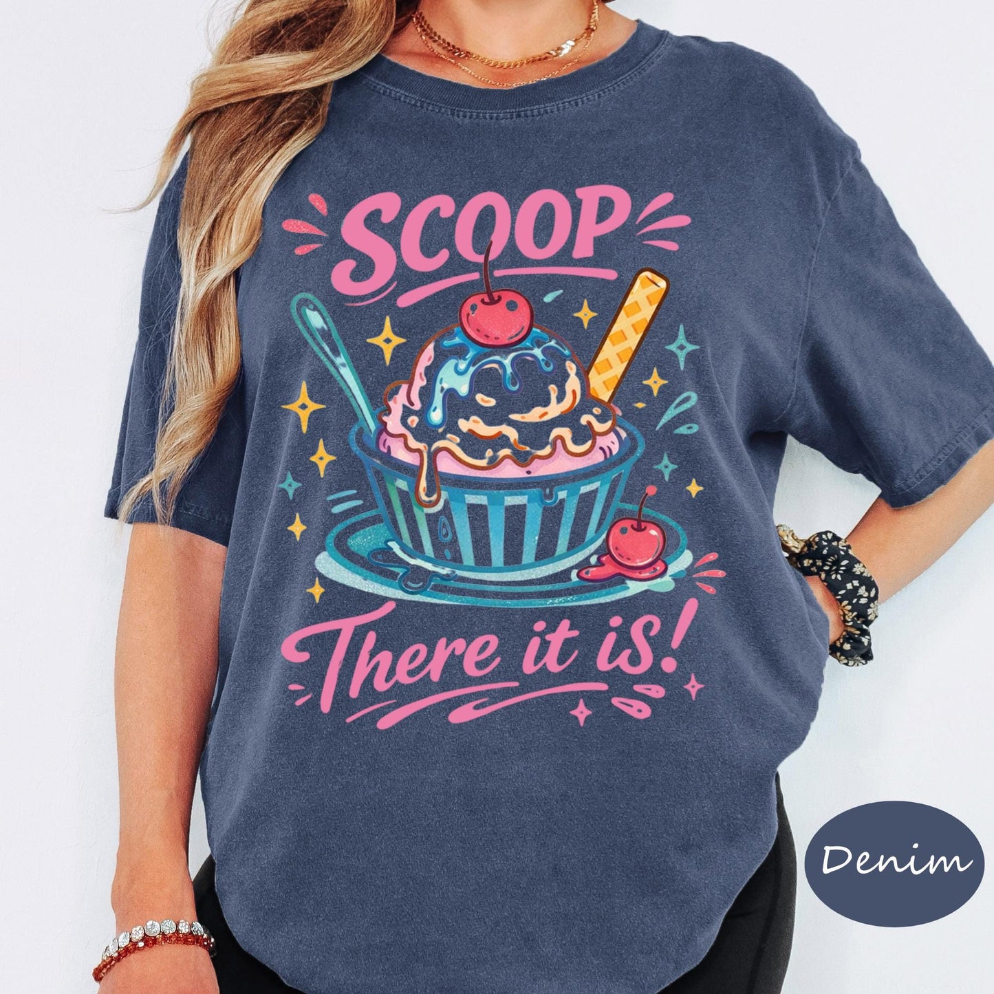 Comfort Colors® There It Is Ice Cream Shirt, Retro Coastal Tshirt, Funny Beach Tee, Summer Graphic Tee