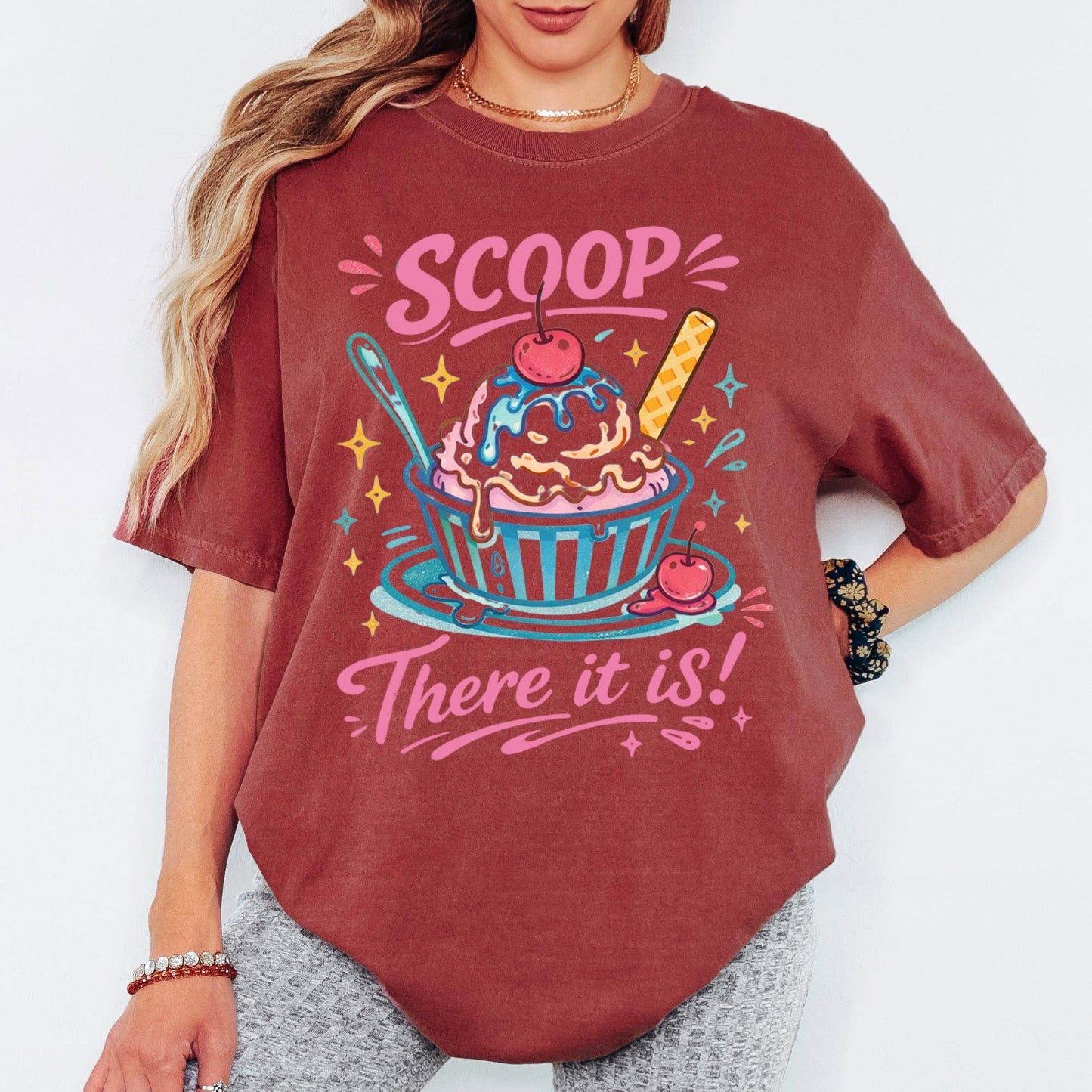 Comfort Colors® There It Is Ice Cream Shirt, Retro Coastal Tshirt, Funny Beach Tee, Summer Graphic Tee