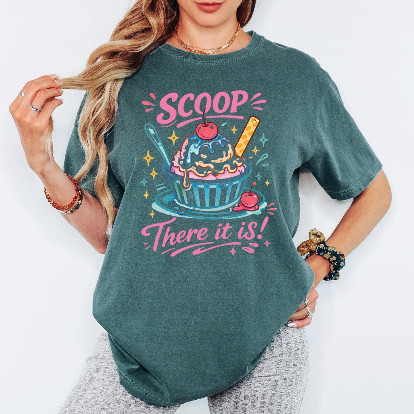 Comfort Colors® There It Is Ice Cream Shirt, Retro Coastal Tshirt, Funny Beach Tee, Summer Graphic Tee