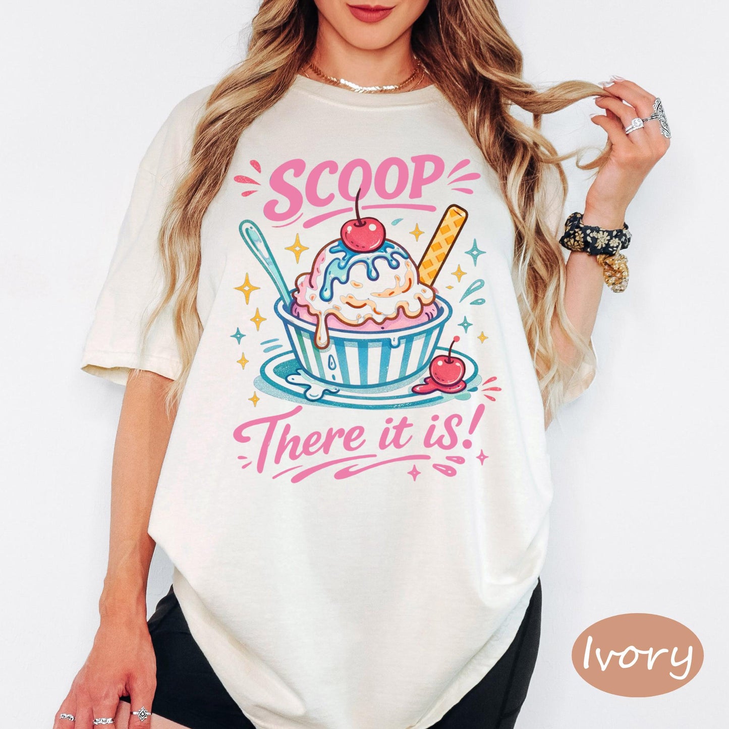 Comfort Colors® There It Is Ice Cream Shirt, Retro Coastal Tshirt, Funny Beach Tee, Summer Graphic Tee