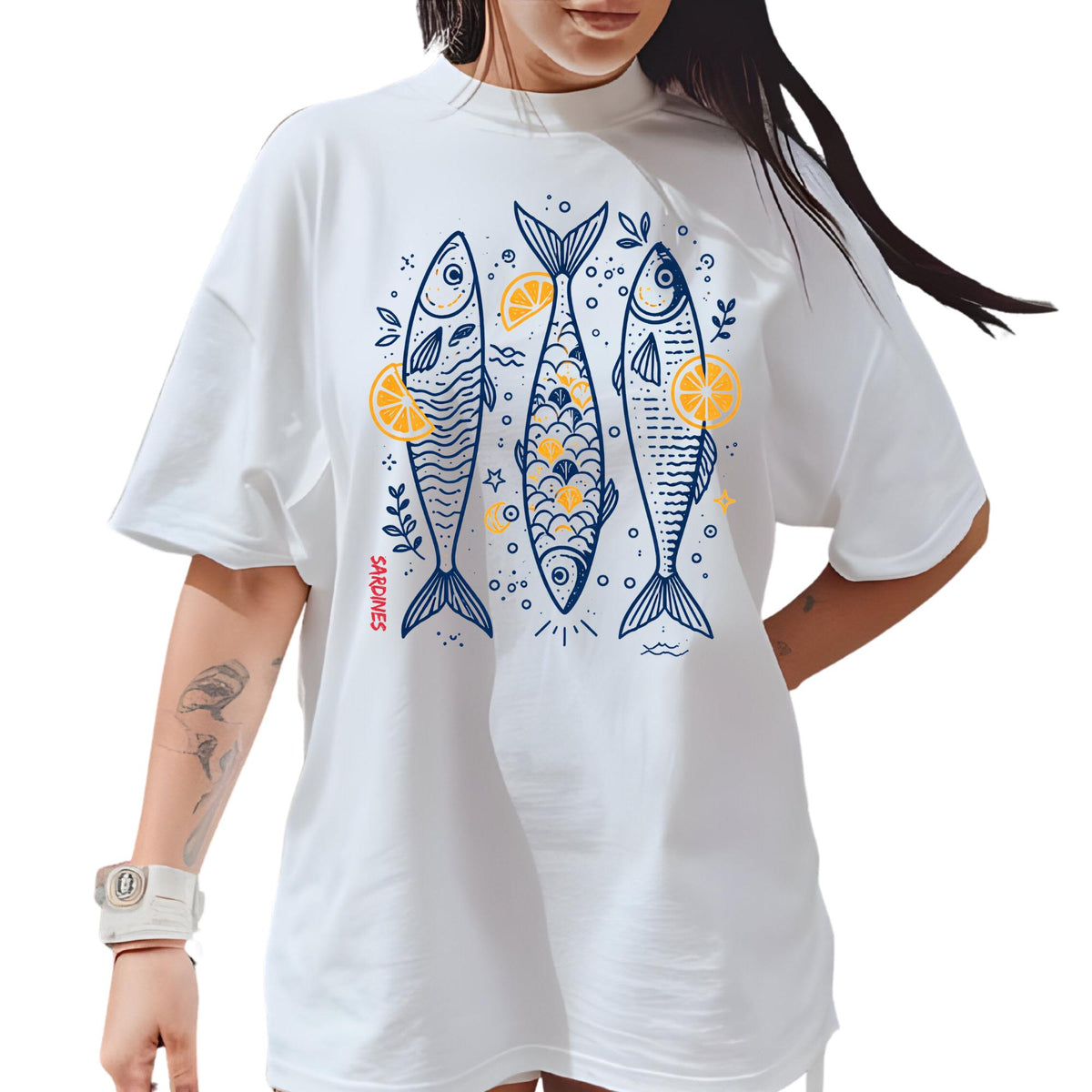 Comfort Colors® Sardines Shirt, Retro Coastal Tshirt, Funny Beach Tee, Summer Graphic Tee