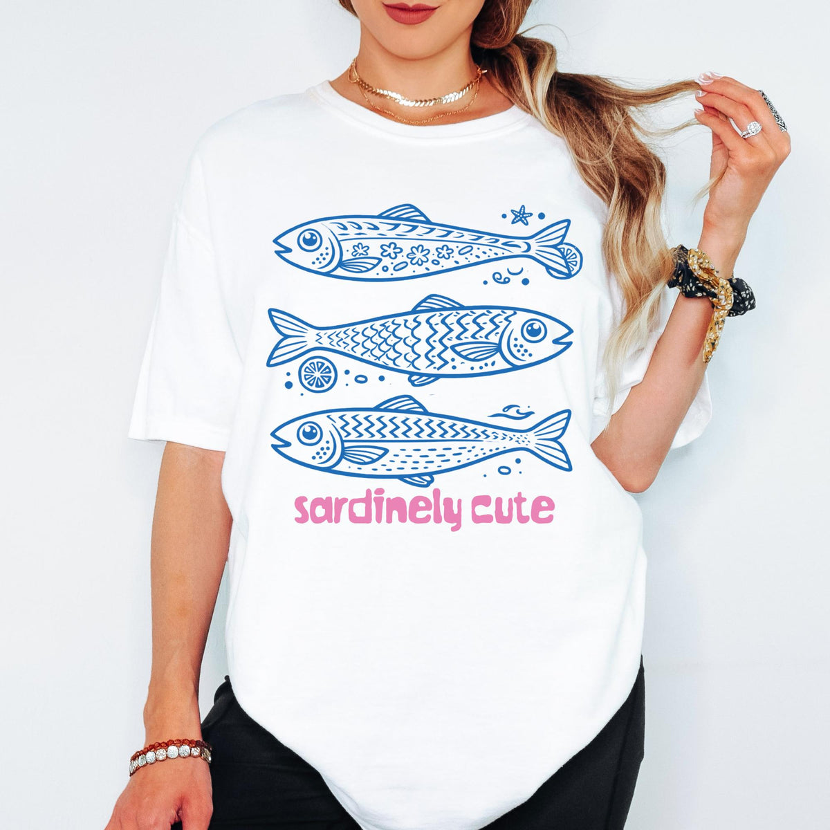 Comfort Colors® Sardinely Cute Shirt, Retro Coastal Tshirt, Funny Beach Tee, Summer Graphic Tee