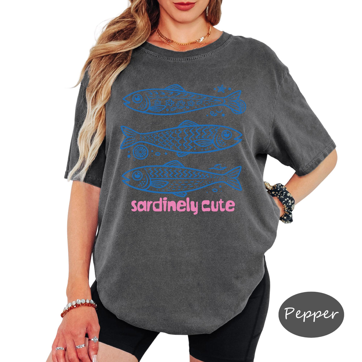 Comfort Colors® Sardinely Cute Shirt, Retro Coastal Tshirt, Funny Beach Tee, Summer Graphic Tee