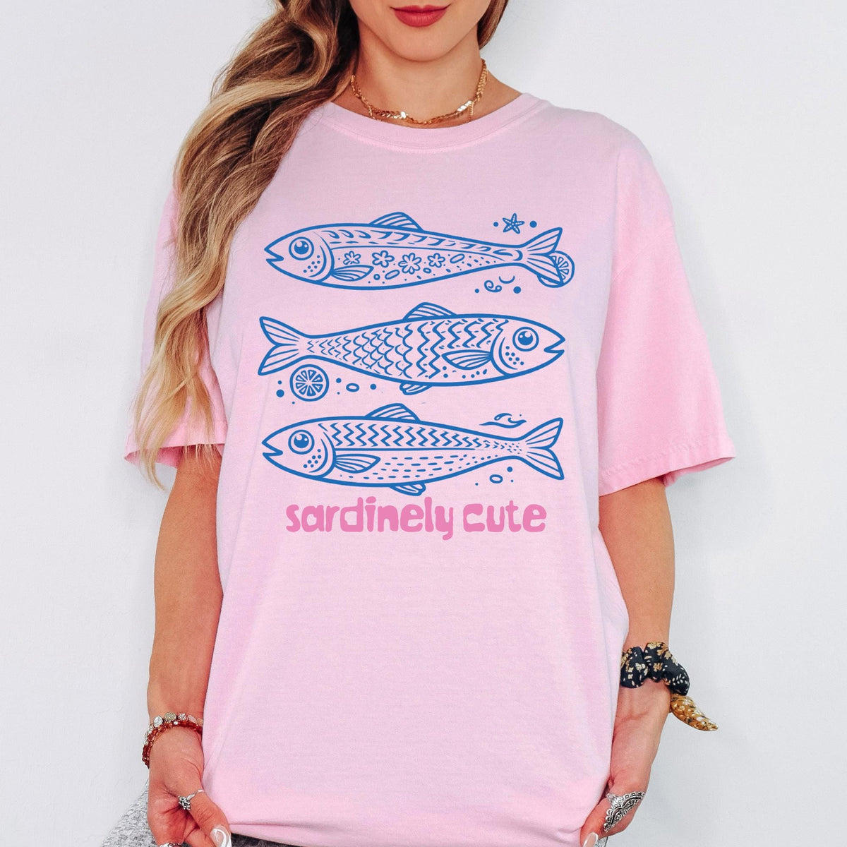Comfort Colors® Sardinely Cute Shirt, Retro Coastal Tshirt, Funny Beach Tee, Summer Graphic Tee