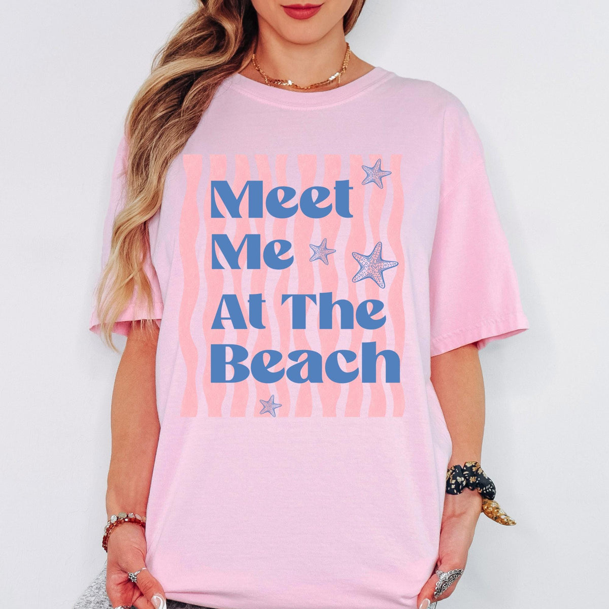 Comfort Colors® Meet Me At The Beach Shirt, Retro Coastal Tshirt, Funny Beach Tee, Summer Graphic Tee